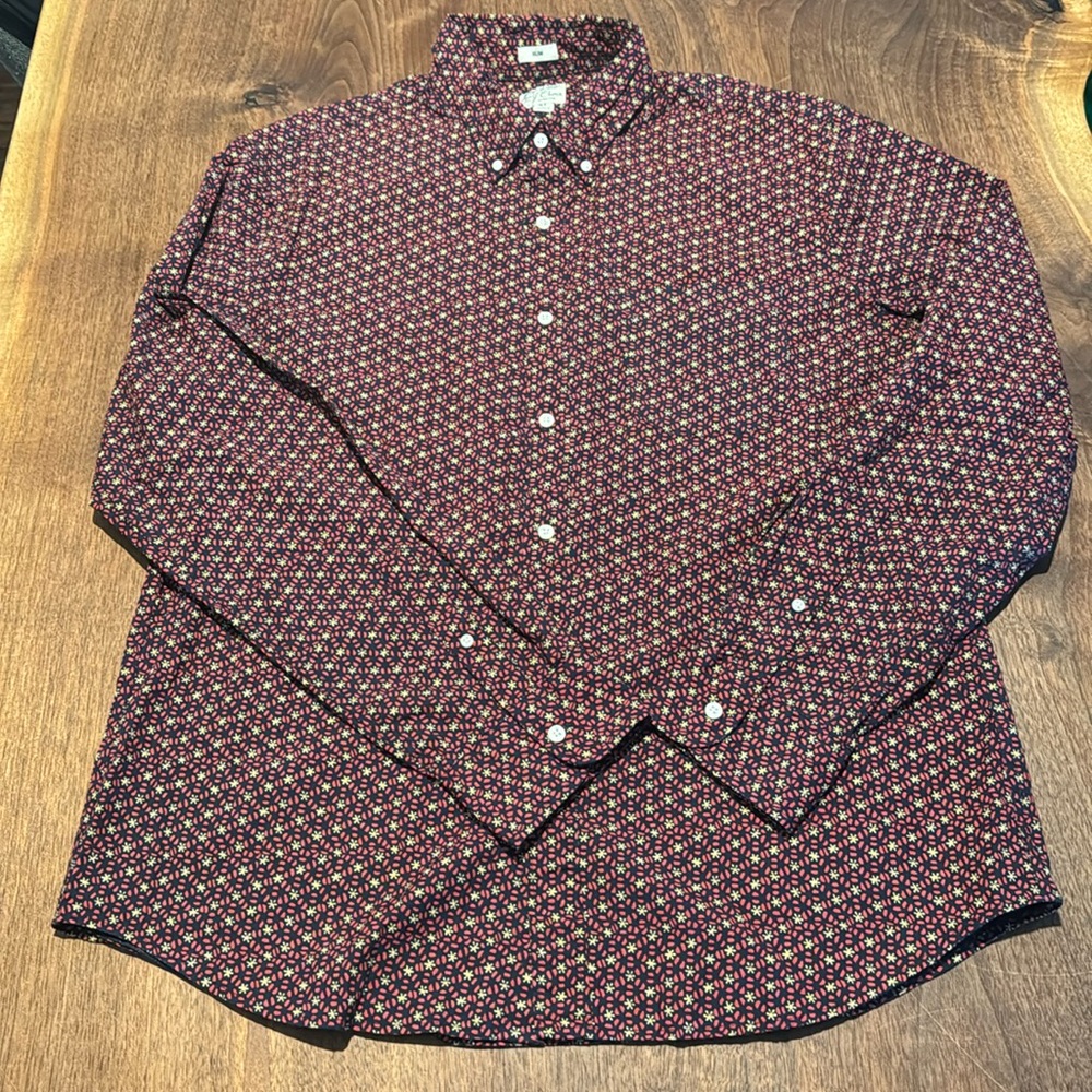 J. CREW Organic Cotton Stretch Button Down Shirt - XL Slim-Fit